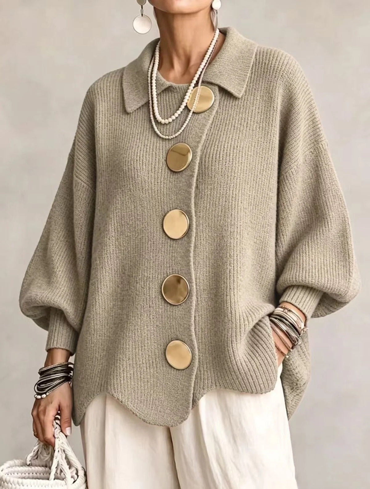 Catherine | Cardigan Acogedor Oversized
