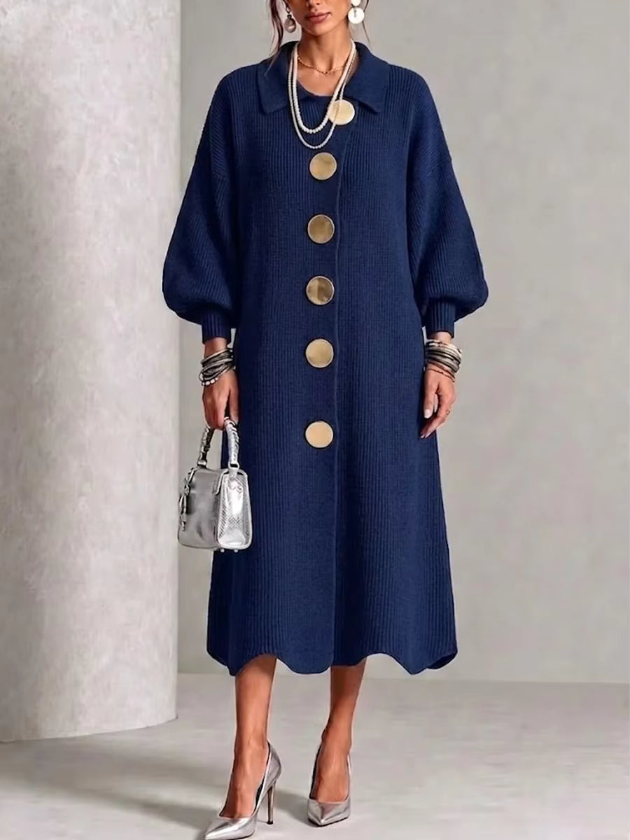 Clarie | Vestido Camisero con Botones que Cubre la Barriga