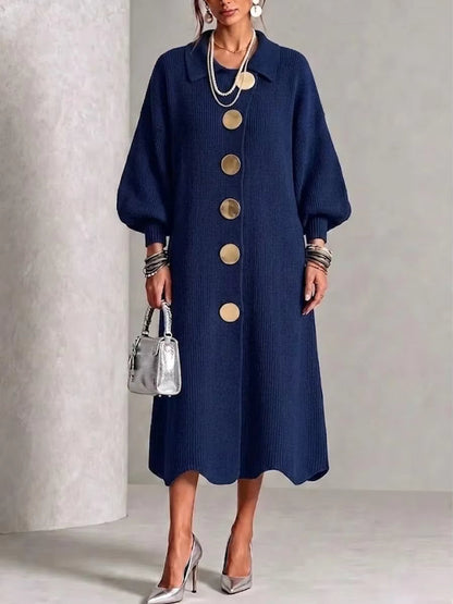 Clarie | Vestido Camisero con Botones que Cubre la Barriga