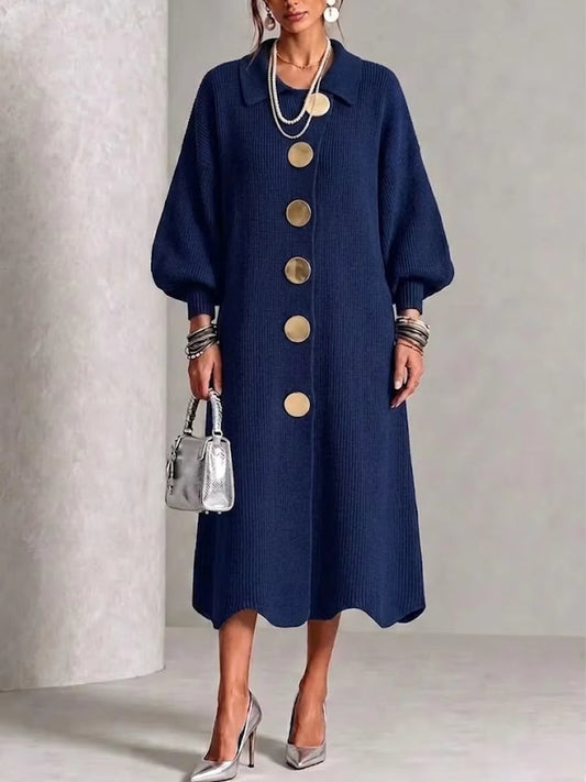 Clarie | Vestido Camisero con Botones que Cubre la Barriga