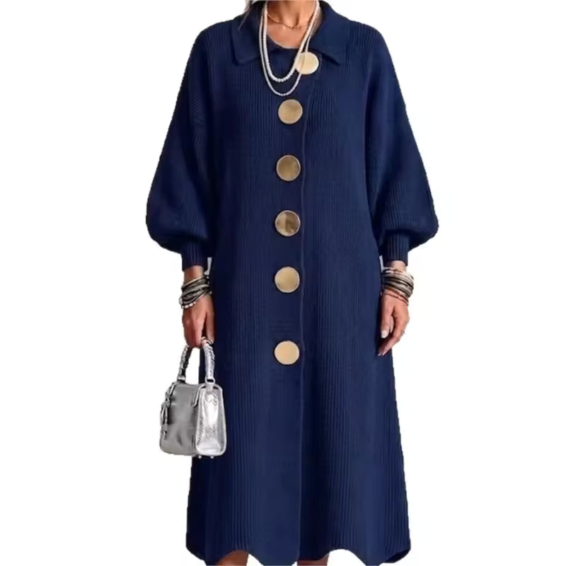 Clarie | Vestido Camisero con Botones que Cubre la Barriga