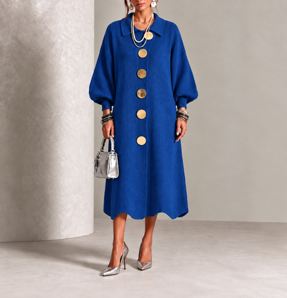 Clarie | Vestido Camisero con Botones que Cubre la Barriga